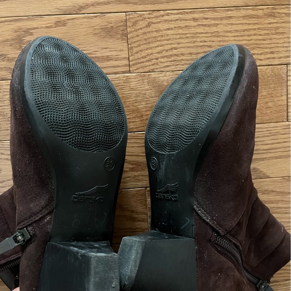 [39/8-8.5]Dansko Bown Suede Baker Leather Ankle Boots - Picture 10 of 10